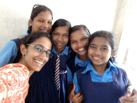 Girls of class VII - super smart and eager to learn